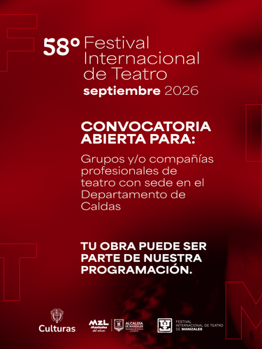 Convocatoria grupos y/o compañías profesionales de teatro con sede en el departamento de Caldas